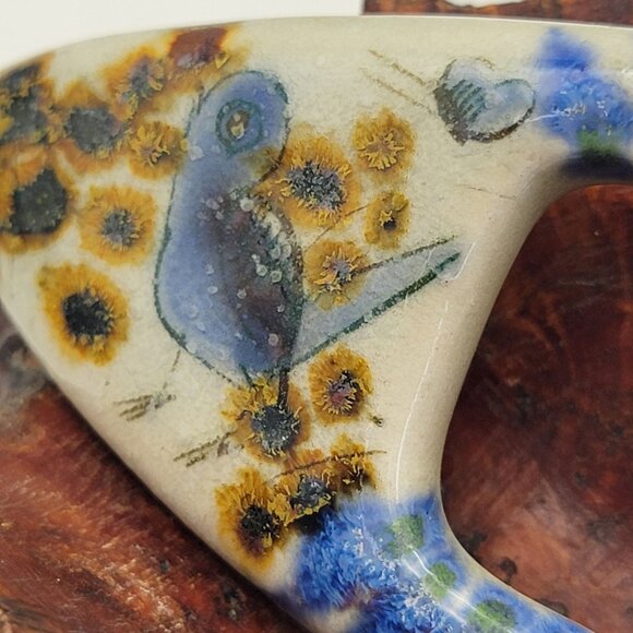 Ken Edwards Tonala Pottery Belt Buckle - Picture 2 of 4